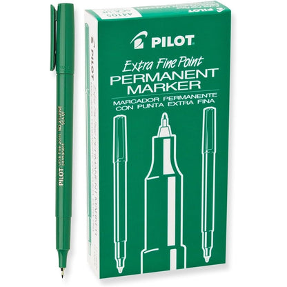 PILOT Extra Fine Point Permanent Markers, Black Ink, 12-Pack (44102)