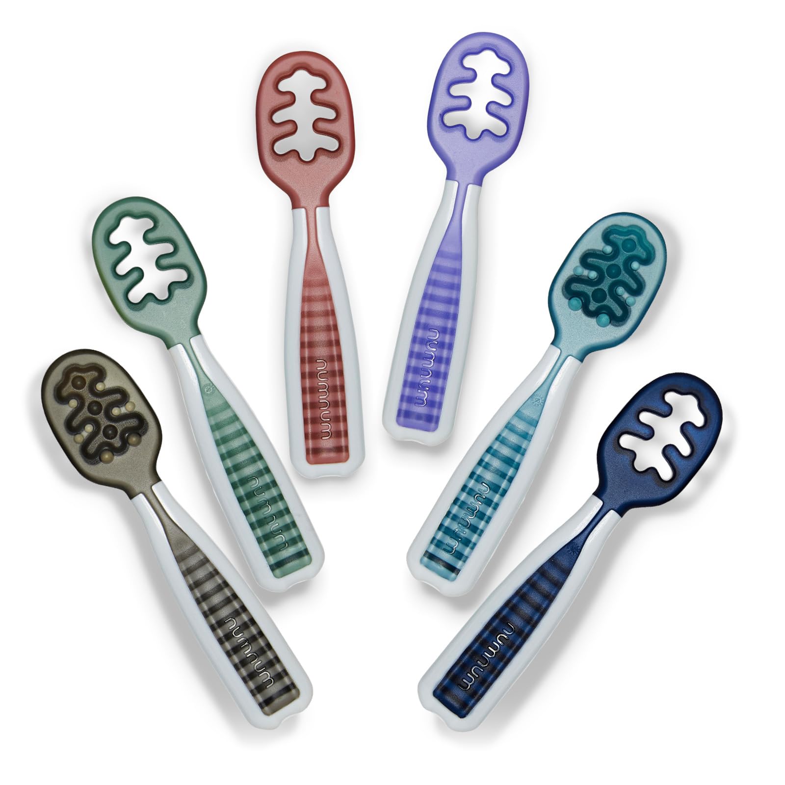 Buy now NumNum Baby Spoons Set, Baby Essentials Pre-Spoon GOOtensils for 6+ Months, First Stage Self-Feeding Spoons for Baby Led Weaning (BLW), Silicone Toddler Utensils, BPA-Free, 2 Pack Gray/Green 03 - Beach Party 6 Spoons at indiglob india
