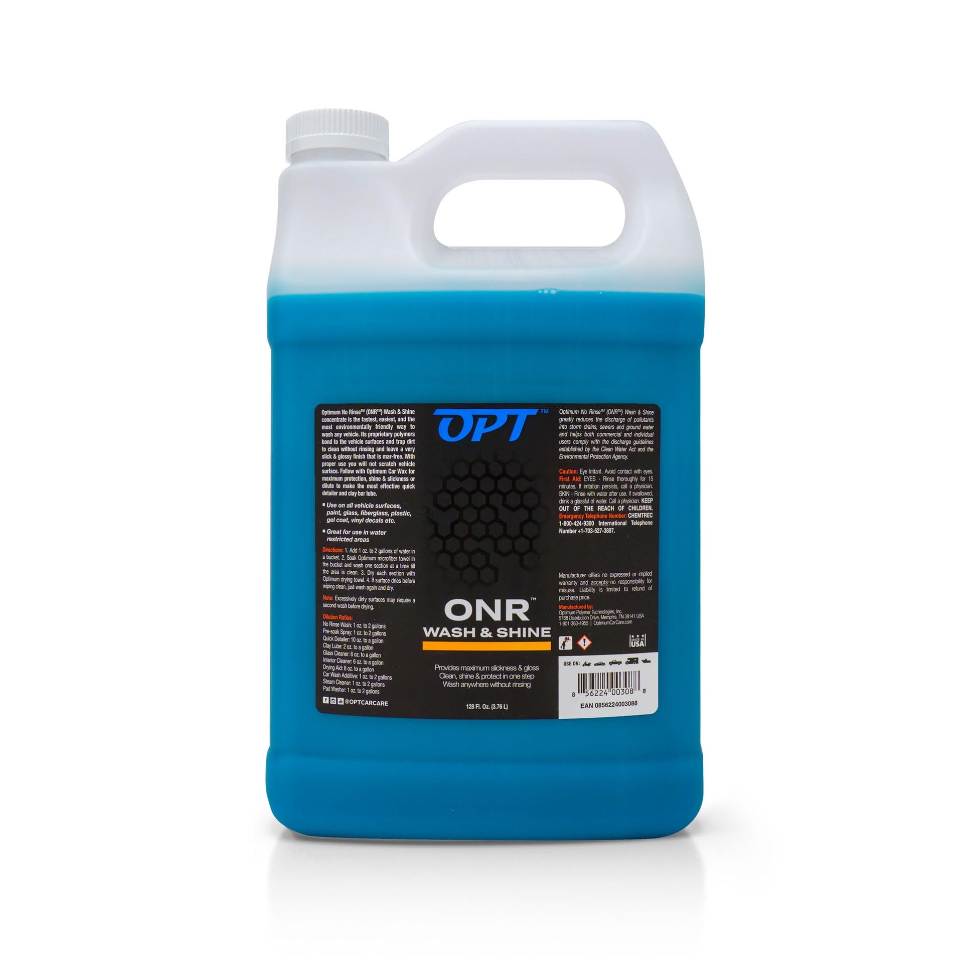 Buy now Optimum No Rinse Wash and Shine Version 5 - ONR Rinseless Car Wash Soap for Auto Detailing, Use On Paint, Ceramic Coatings, Glass, Interior (8 oz) at indiglob india
