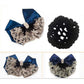 Lady Bow Hair Bun Net Snood Crochet Net Bun Hair Cover Hair Accessories Bowknot Decor Barrette Hair Clip Lace Flower Hair Accessories (Black)