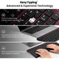 cimetech EasyTyping KF10 Wireless Keyboard and Mouse Combo, [Silent Scissor Switch Keys][Labor-Saving Keys] Ultra Slim Wireless Computer Keyboard and Mouse, Easy Setup for PC/Laptop/Windows - Wine Red