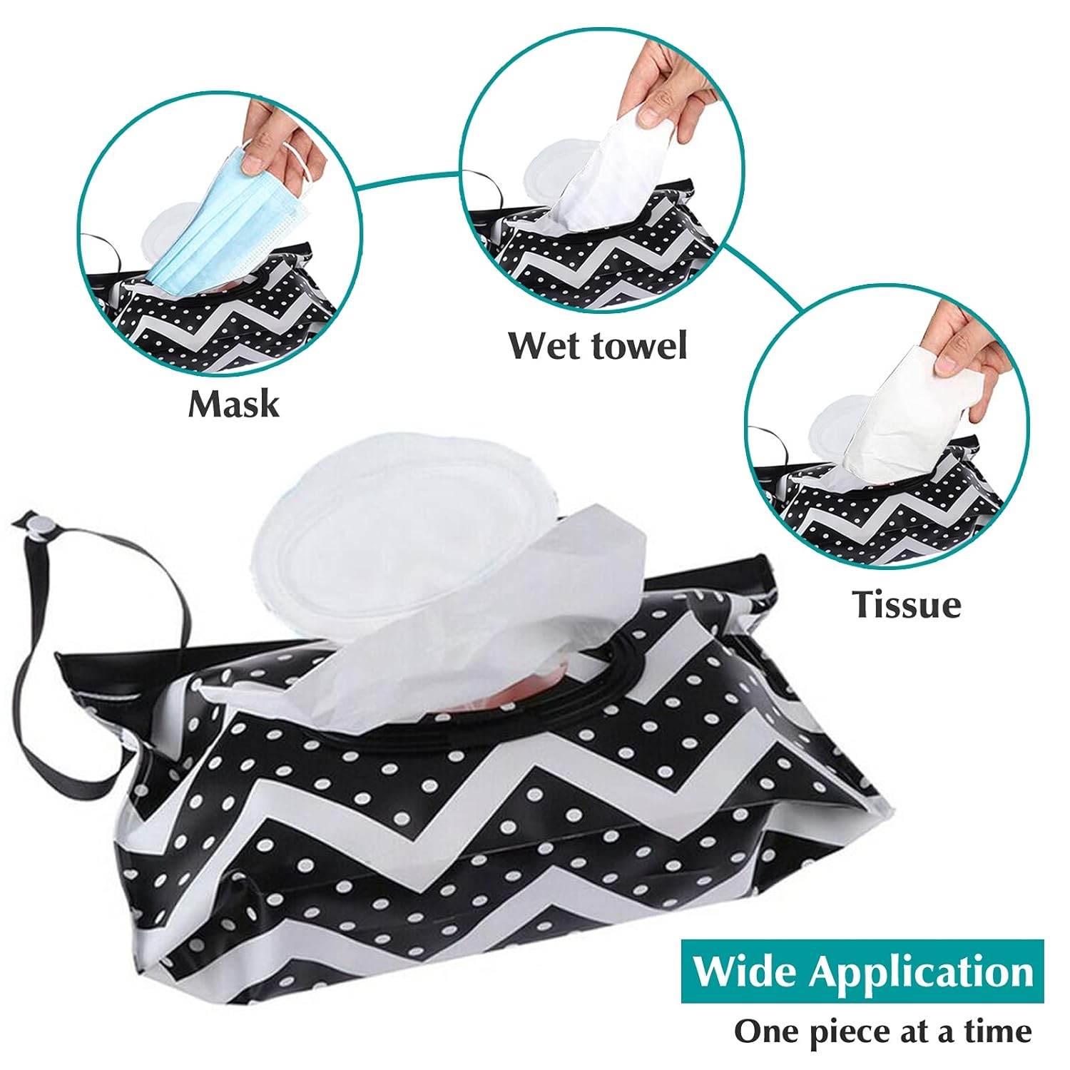Baby Wipe Dispenser,Refillable Wipes Holder,Baby Wipes Container,Portable Wipes Dispenser Travel,Reusable Travel Wet Wipe Pouch (2PACK) - My Store