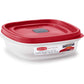 Rubbermaid EasyFindLids Food Storage and Organization Containers, 3-Pack, Racer Red, BPA-Free, Microwave & Dishwasher Safe