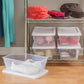 Buy now Sterilite 24-Pack 6 Quart Storage Box, Stackable Clear Plastic Bins with Snap-On Lids - Heavy-Duty Organizing Containers for Closet, Bathroom, and Office at indiglob india