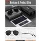 LUENX Aviator Sunglasses for Men Women Polarized Driving Classic Shades - UV 400 Protection with Accessories 60MM