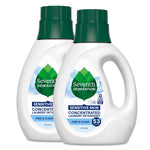 Buy now Seventh Generation Concentrated Laundry Detergent Liquid Free & Clear Fragrance Free 40 Fl Oz (Pack of 2) at indiglob india