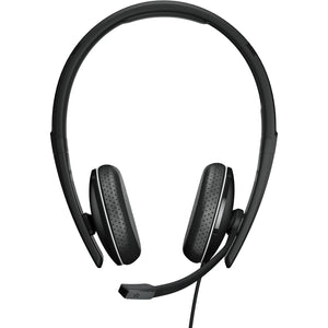 EPOS Adapt 165 USB II - Wired, Double-Sided Headset - 3.5mm Jack and USB Connectivity - UC Optimized - Superior Stereo Sound - Enhanced Comfort - Call Control - Black