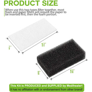 40 Packs CPAP Filters - Foam Filter and Ultra Fine Filters Supplies for Respironics M Series, for PR System One, for SleepEasy Series - Medihealer Premium Disposable Filter