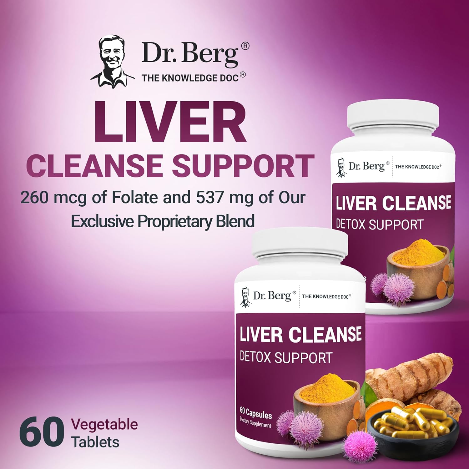 Buy now Dr. Berg Liver Cleanse Detox Capsules w/Unique Blend of Milk Thistle, Ox Bile & Folate - Liver Supplement Includes Turmeric, Black Pepper & Choline - 60 Capsules at indiglob india