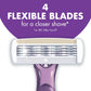 BIC Soleil Escape Scented Women's Disposable Razors With 4 Blades, Comfortable Shave, Lavender & Eucalyptus Scented Handle Shaving Razors for Women, 4 Count