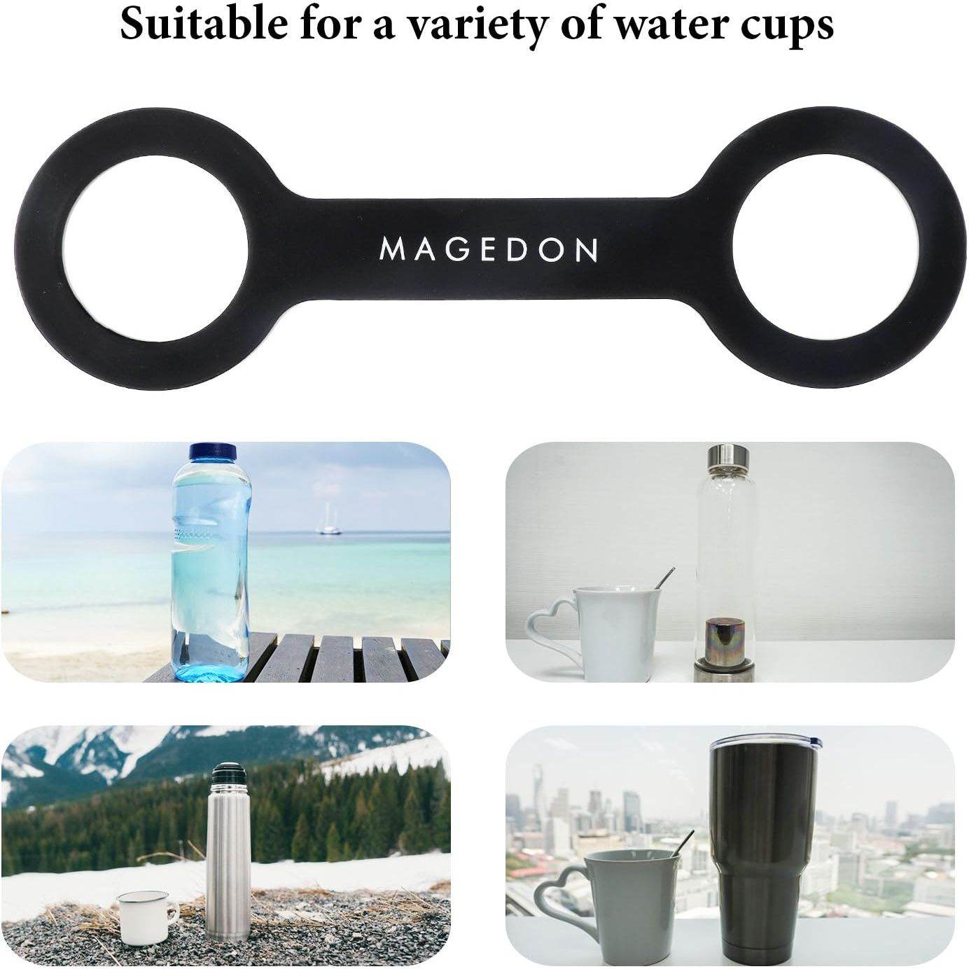(2 pack) Water Bottle Carrier Grip,Water Handle Grip,Cup Strap, soft band holder strap makes any bottle handheld. For Running Bike, gym or jogging - My Store