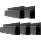 Cable Management Kit - 5-Pack 16-Inch J Channel Wire Organizers for Cords - Easy to Install Cord Hider Kit for Desk, Office, and Kitchen Use - Cable Management Under Desk by Simple Cord (Black)