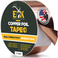 ELK Copper Foil Tape - 1” x 66ft - with Conductive Adhesive for Guitar, Crafts, Electrical Repairs and Grounding - Conductive Copper Tape