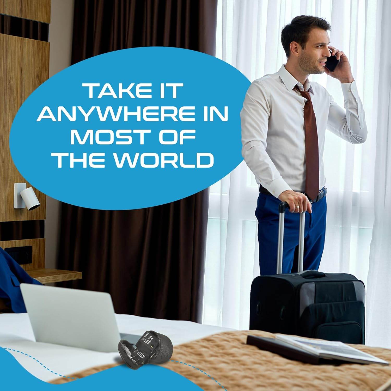 Ceptics International Worldwide Travel Plug Adapter 5 Piece Set, Great for Cell Phones, Battery Chargers, Laptops to Work in Most Countries - My Store