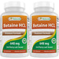 Best Naturals Betaine HCL 648 mg 250 Capsules