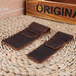 Daimay Leather Pen Case Holder Handmade Fountain Multi Pens Pouch Crazy Horse Leather Pen Protective Sleeve Cover Large – Brown