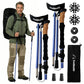 Buy now TrailBuddy Trekking Poles – Lightweight 7075 Aluminum Hiking Poles for Women, Men & Seniors – Collapsible or Foldable Walking Sticks for Travel, Trails & Balance at indiglob india