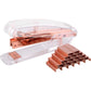 ALSISK Desk Accessory Kit,Acrylic Stapler Set, Tape Dispenser, Staple Remover with 1000pcs 26/6 Staples -Rose Gold