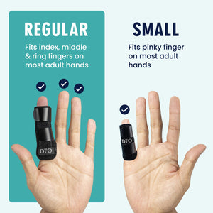 Dr. Frederick's Original Trigger Finger Splint - 2 ct - Mallet Splint & Brace for Arthritis, Injury, & Sprain - Fits Index, Middle, & Ring Fingers - Adjustable for All-Day Comfort - Doctor-Developed