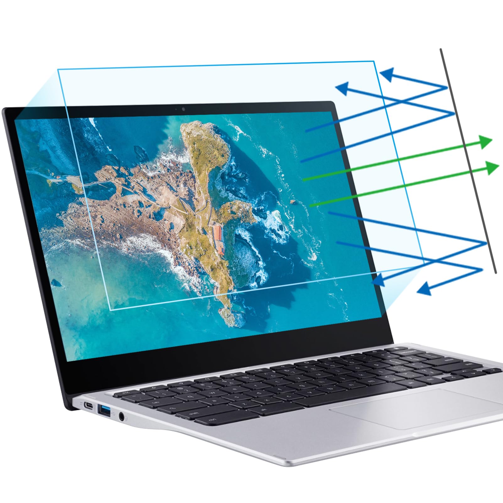 Buy now F FORITO 2-Pack 15.6 Inch Anti Blue Light Laptop Screen Protector, Eye Protection Anti Glare Matte Computer Screen Cover for 15.6" Laptop with 16:9 Aspect Ratio, Reduce Eye Strain and Touch Sensitive 15.6 Inch (Diagonal) - 16:10 Aspect Ratio Transparent at indiglob india