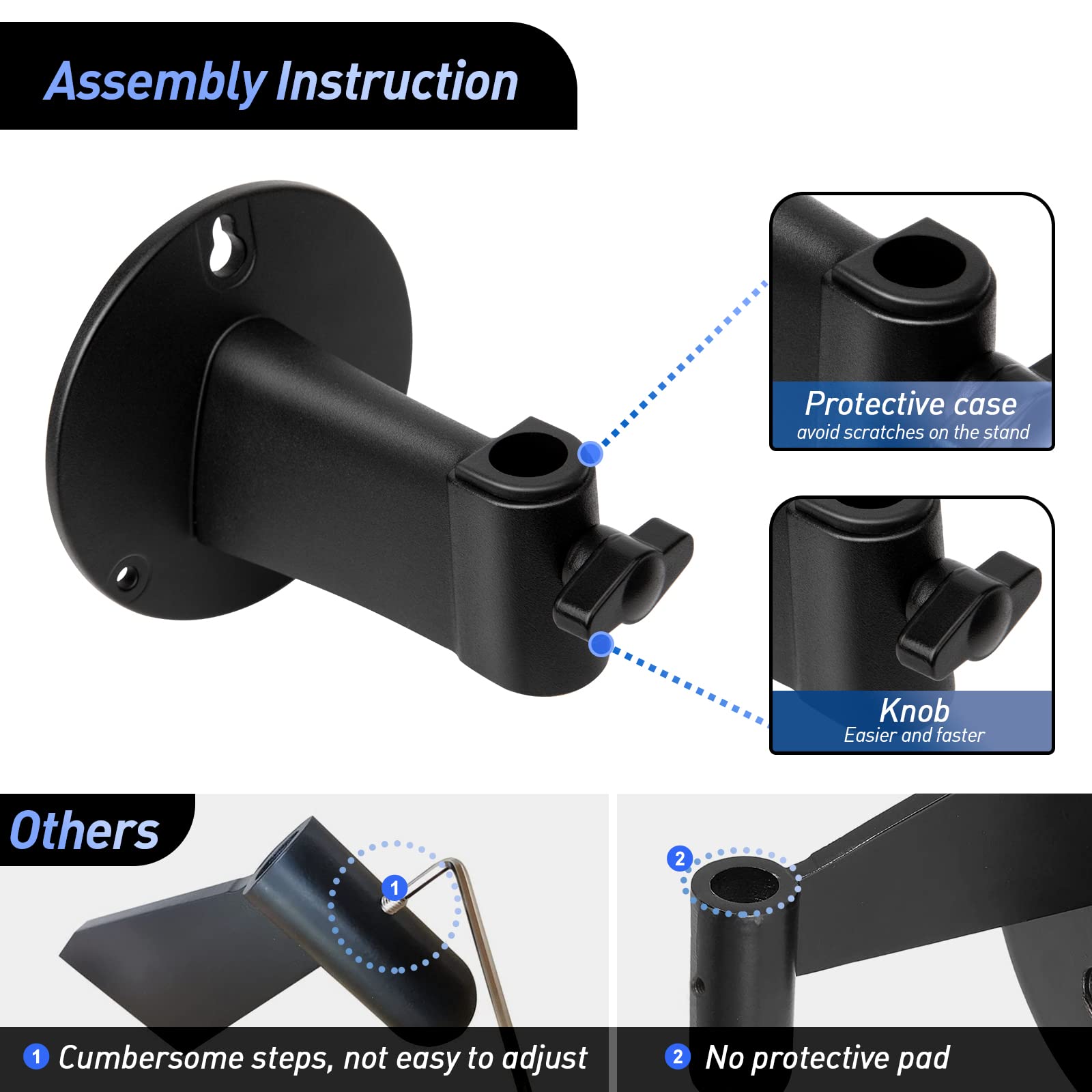 Buy now Microphone Wall Mount Boom Arm - Microphone Wall Mount for Mic holder，Horizontal Mounting Wall，Space Saving Desktop Metal Mic Stand Clamp by SUNMON at indiglob india