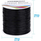 Paxcoo Stretchy String for Bracelets, 0.8 mm Black Elastic String Bracelet Cord Jewelry Bead Thread for Bracelets, Necklaces, Beading and Jewelry Making