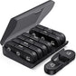 PULIV Weekly Pill Organizer 3 Times a Day, Portable Travel Pill Box 7 Day with Large Pill Containers, Light-Proof Pill Case for Vitamins, Medication, Supplements and Fish Oils (Black)