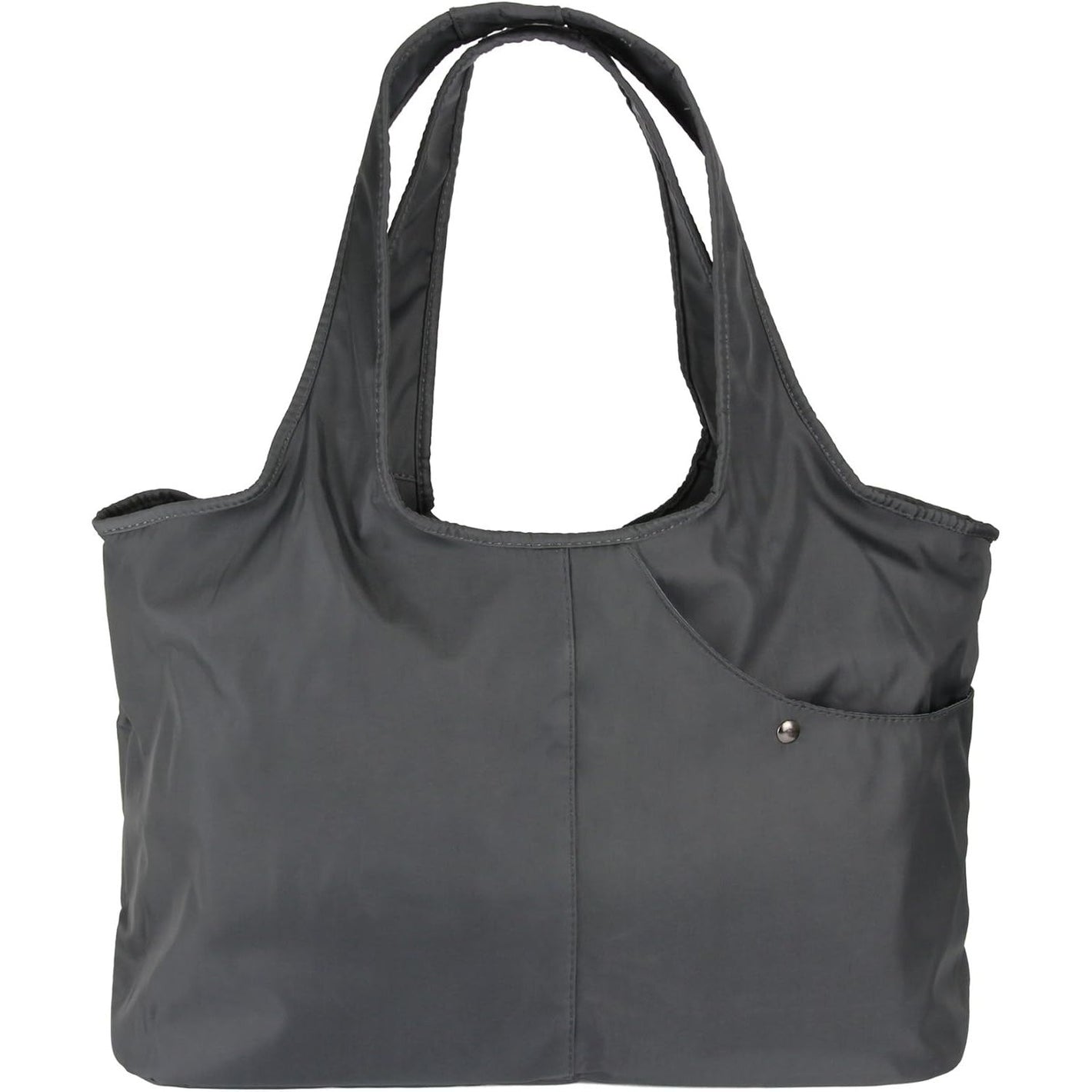 Buy now ZOOEASS Women Fashion Large Tote Shoulder Handbag Waterproof Tote Bag Multi-function Nylon Travel Shoulder(Grey) at indiglob india