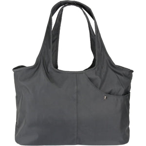 Buy now ZOOEASS Women Fashion Large Tote Shoulder Handbag Waterproof Tote Bag Multi-function Nylon Travel Shoulder(Grey) at indiglob india