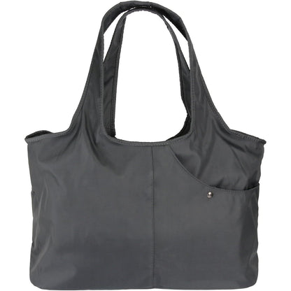 Buy now ZOOEASS Women Fashion Large Tote Shoulder Handbag Waterproof Tote Bag Multi-function Nylon Travel Shoulder(Grey) at indiglob india