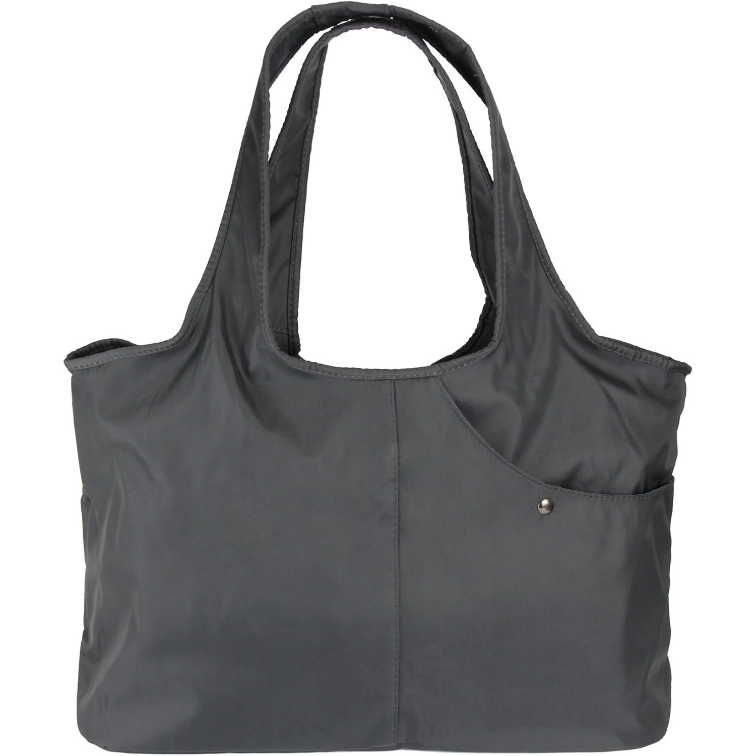 Buy now ZOOEASS Women Fashion Large Tote Shoulder Handbag Waterproof Tote Bag Multi-function Nylon Travel Shoulder(Grey) Default at indiglob india