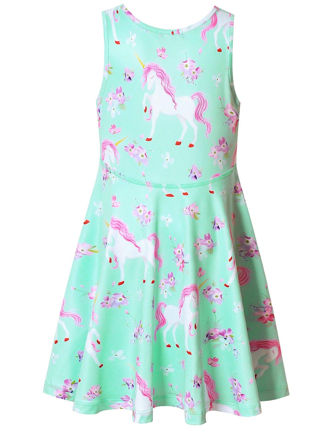 Buy now Matching Girl & Doll Dresses Floral Summer Clothes for Big Girls Kids Green at indiglob india