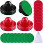 URATOT Air Hockey Accessories - Pushers, Pucks & Paddles (4 Pushers, 8 Red Pucks, 8 Green Pads)