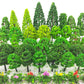 Buy now Tazimi 60 Pieces Model Trees 1.36-6 inch Mixed Model Tree Train Scenery Architecture Trees Fake Trees for DIY Crafts, Building Model, Scenery Landscape Natural Green at indiglob india