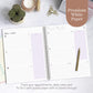 Rileys 2025 Weekly Planner - Annual Weekly & Monthly Agenda Planner, Jan - Dec 2025, Flexible Cover, Notes Pages, Twin-Wire Binding (8.5 x 11-Inches, Lilac)