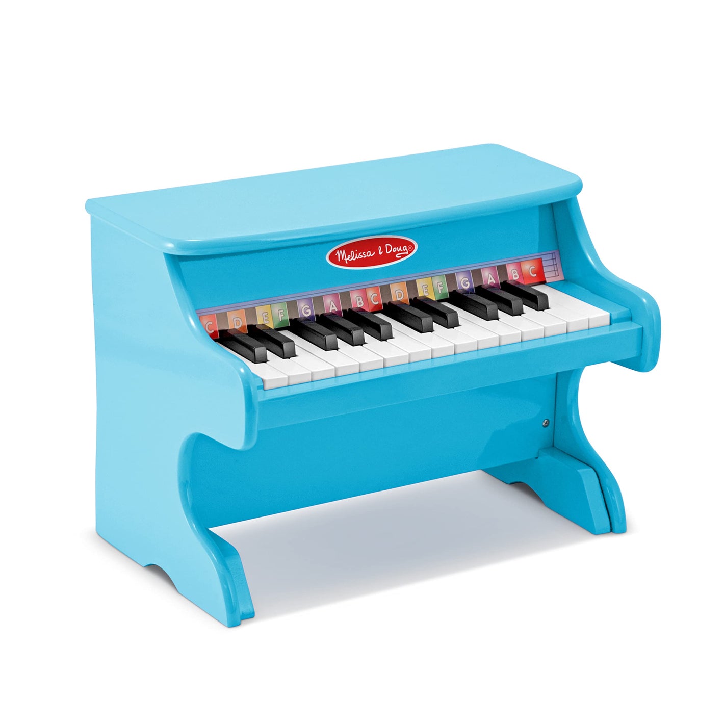 Buy now Melissa & Doug Learn-to-Play Piano with 25 Keys and Color-Coded Songbook - Blue at indiglob india