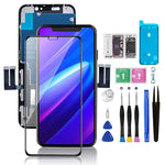 Buy now for iPhone 11 Screen Replacement 6.1 3D Touch Screen LCD Display Digitizer for A2111, A2223, A2221 Cell Phone Repair Kits+ Waterproof Frame Adhesive Sticker+Screen Tempered Protector+Face ID at indiglob india