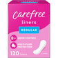 Carefree Acti-Fresh Body Shape Pantiliners Extra Long Unscented - 93 Count, Packaging may vary