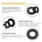 500Pcs Nylon Flat Washer Assortment Set, Washers Metric Sealing Spacer Gasket Ring Washers Set, 8 Sizes - M2, M2.5, M3, M4, M5, M6, M8, M10 (Black)