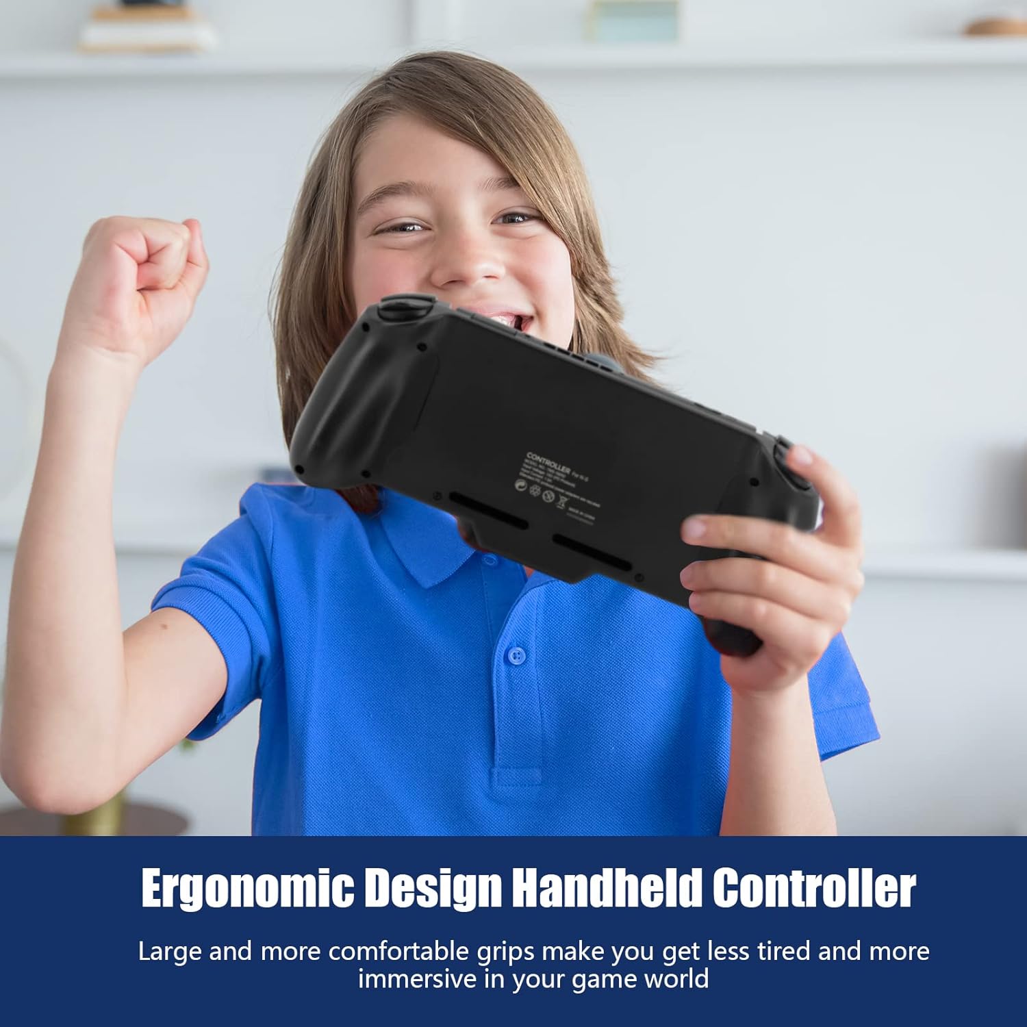Buy now ECHZOVE Switch Controller Grip, Ergonomic Switch Controller with Six-Axis Gyroscope for Gravity Induction, Twin Motor Vibration, Power-Charging Input Port(NOT for Switch OLED) at indiglob india