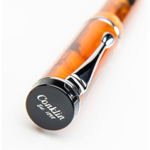 Conklin Duragraph Fountain Pen Amber - Stub Nib, Premium Writing Instrument for Calligraphy & Signatures