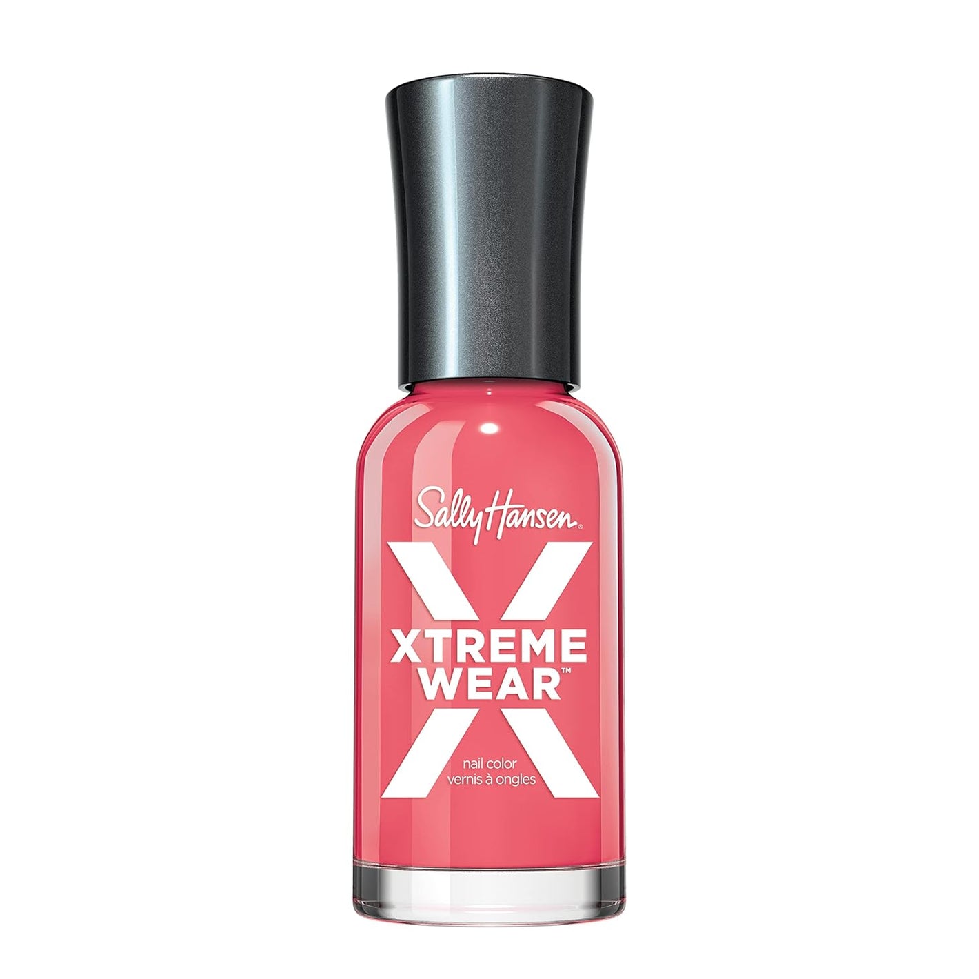 Sally Hansen Xtreme Wear Nail Polish, Streak-Free, Shiny Finish, Long-Lasting Nail Color, Coral Reef, 0.12 fl oz