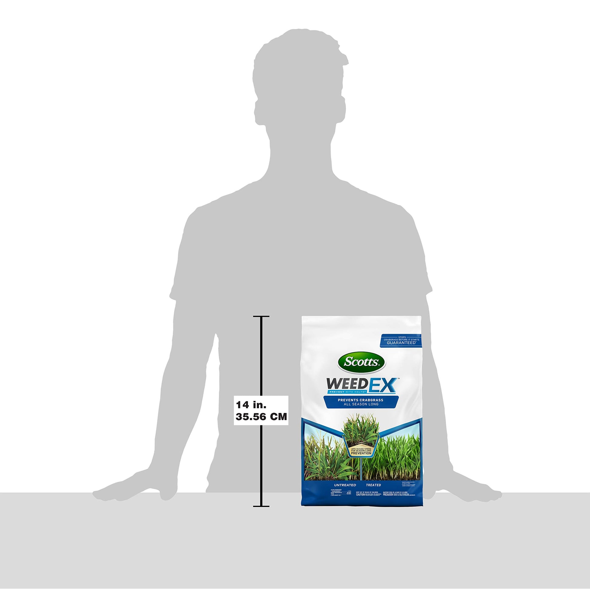 Buy now Scotts WeedEx Prevent with Halts, Crabgrass Preventer, Pre-Emergent Grassy Weed Killer, 5,000 sq. ft., 10.06 lbs. at indiglob india