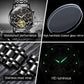 Buy now OLEVS Mens Automatic Watches Skeleton Tourbillon Mechanical Self Winding Luxury Dress Wrist Watch Moon Phase Day Date Waterproof Luminous at indiglob india