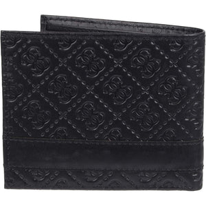GUESS Men's Classic Bifold Wallet with Card Slots, Bill Compartment and Id Window