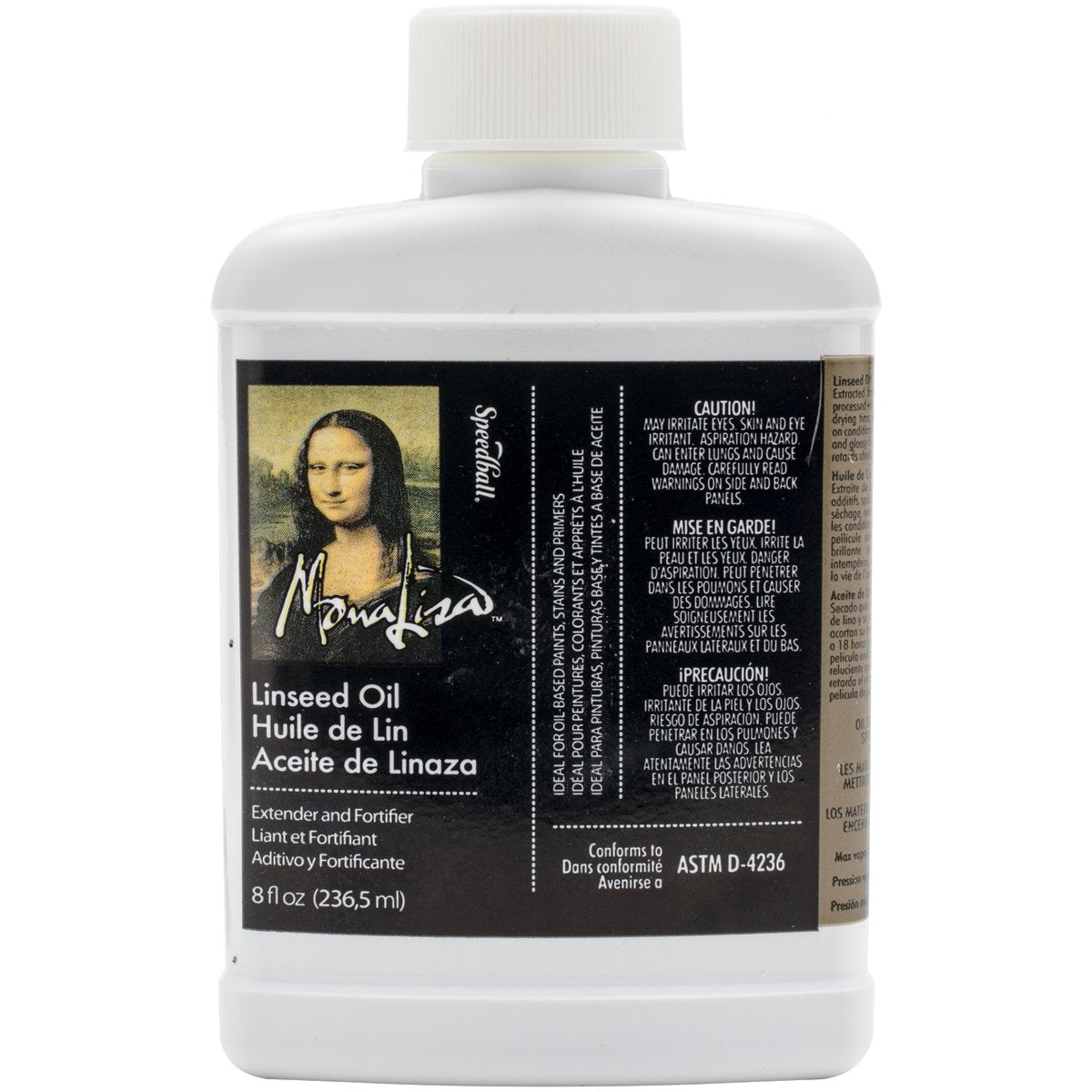 Buy now Speedball 8-Ounce Mona Lisa Linseed Oil, Clear (170008) at indiglob india
