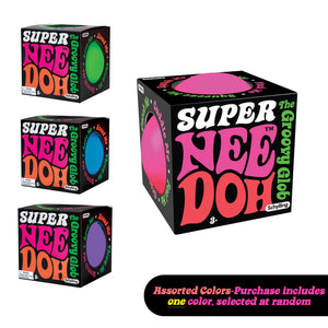 Buy now Schylling Brand Original Super Nee Doh Stress Ball Fidget Toy - Huge 4.5" in Diameter - Jumbo Squishy Squeezy Fun - Colors Assorted - Ages 3+ at indiglob india