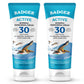 Badger Mineral Sunscreen Cream SPF 30, Zinc Oxide Sun Care, 98% Organic, Reef Safe, Water Resistant, Unscented Face and Body Sunscreen Travel Size, 2.9 fl oz