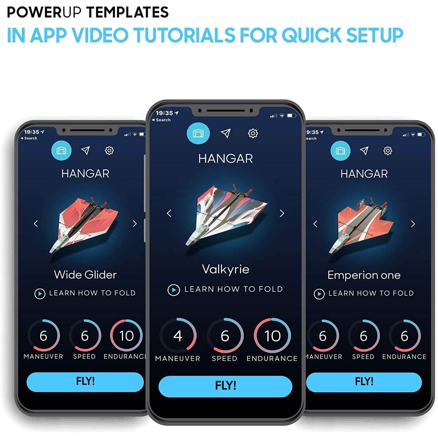 12 Paper Airplane Templates for POWERUP 2.0 & 4.0. Color Paper Airplanes Templates and Display Stand for Plane. POWERUP 2.0 or 4.0 is not included - My Store