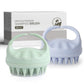Buy now Sndyi Soft Silicone Scalp Massager for Dandruff Removal and Hair Growth - Wet Dry Scalp Exfoliator Brush for Scalp Care - Beige Green & Sky Blue at indiglob india